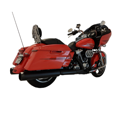 Tab Performance 4.5" B.A.M. Stick Slip-On Mufflers | Black - Black Slash Tips, No Baffles 121-2297-B-NB