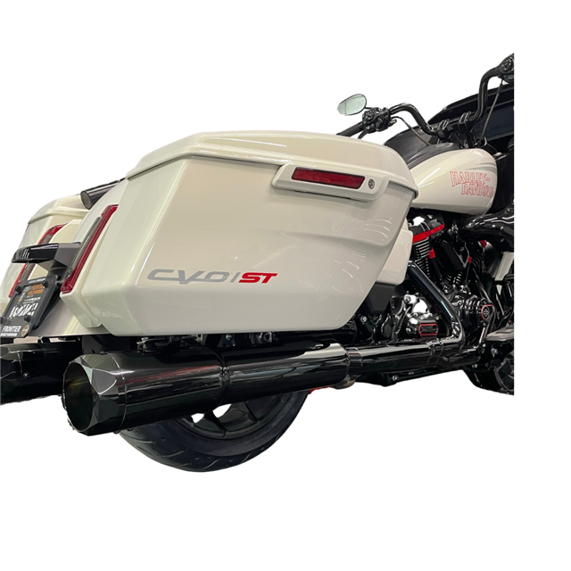 Tab Performance 50 Cal (5") Slip-On Mufflers | Midnight Chrome - 2017-Up, Midnight Chrome Straight Cut, Zombie Baffles (Loud) 121-4299-M2-Z