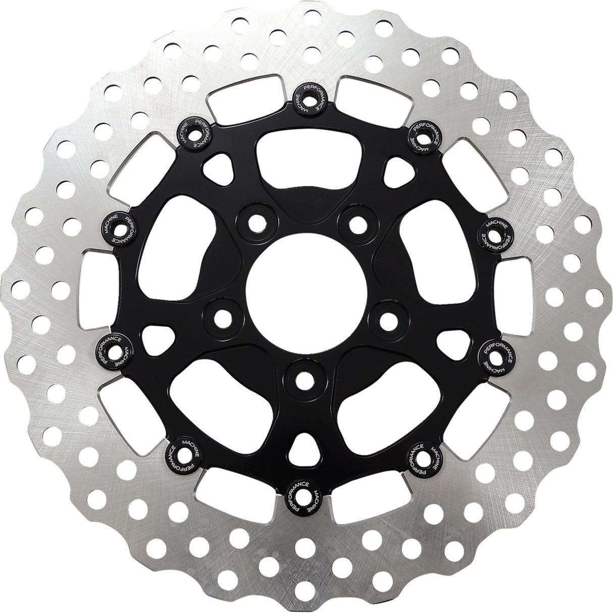 Performance Machine Brake Rotor - 0133-1535S-B For Harley Motorcycles 2000-2014