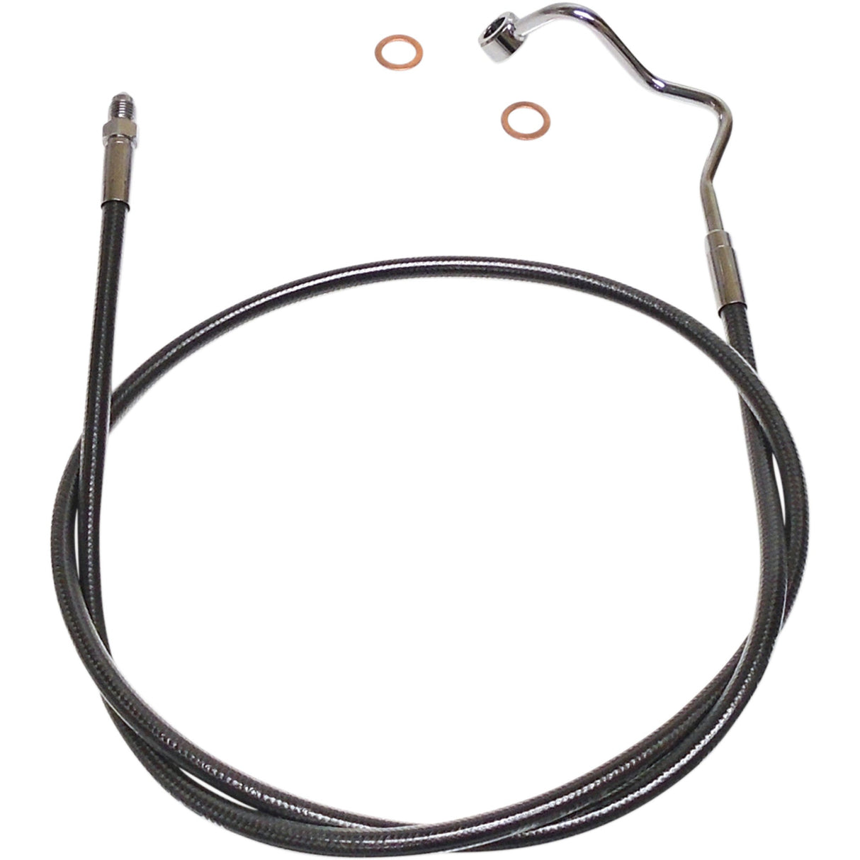 Magnum Shielding Designer Series ABS-Specific Mid Brake Line Kit ABS Black Pearl - AS47029 For Harley Touring 2019-2024