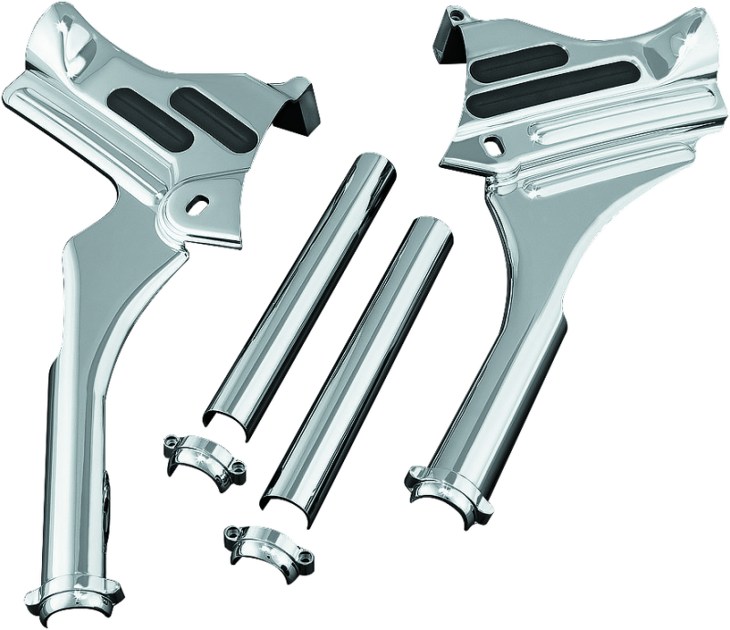 Kuryakyn 7866 Deluxe Neck Covers 95-07 Touring Models Chrome