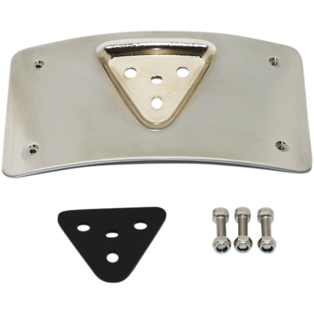 CUSTOM DYNAMICS 2030-0992 CD-PFM-C Radius License Plate Mount - Chrome