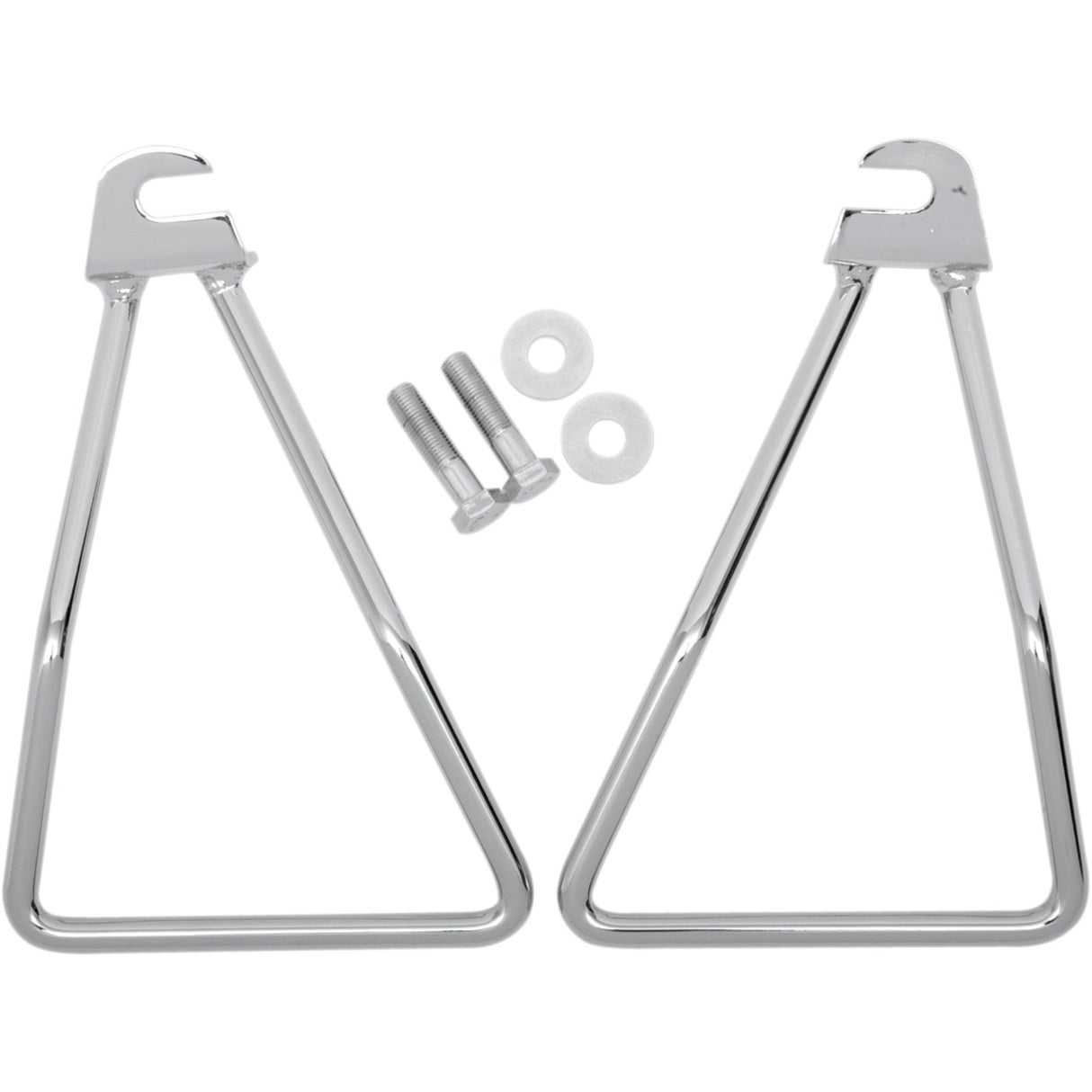DRAG SPECIALTIES DS-110854 Chrome Saddlebag Support Brackets Saddlebag Support - FL '58-'86