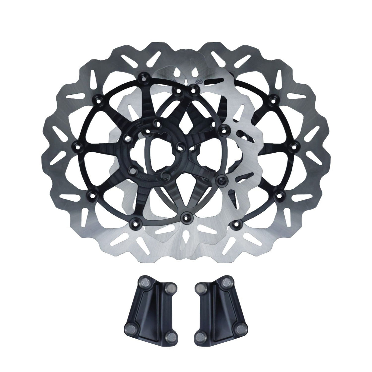 Original Garage Moto OG 13" Axial Big Brake Floating Rotor Kit For 18+ Softail - P-BR-26-BK For Harley Softail 2018-2026