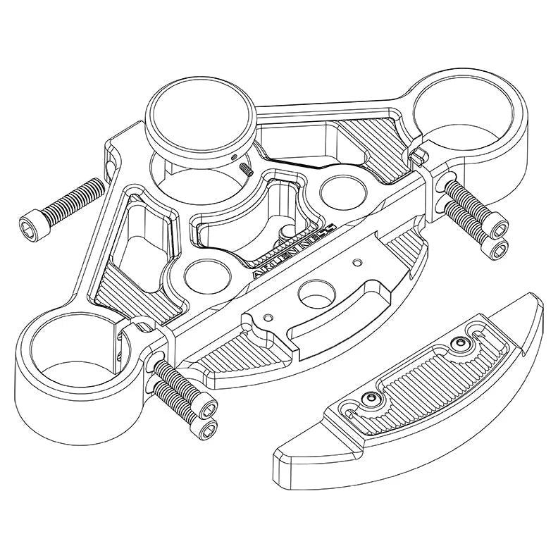 Arlen Ness Method® Triple Tree Kits Chrome - 130-009 For Harley Road Glide 2015-2024