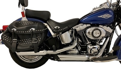 Tab Performance 131-1295-C3-Z 07 -17 Harley Davidson Softail Chrome Tip Slip On Muffler Compatible Exhaust Pipes Zombie Baffles (Loud) 3.5 Inch Chrome Billet Aluminum Slash Cut End Cap