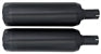 Tab Performance Fat Bob Softail Tip Compatible Exhaust Pipes | Black - Black Slash Tips, No Baffles 131-2293-B-NB