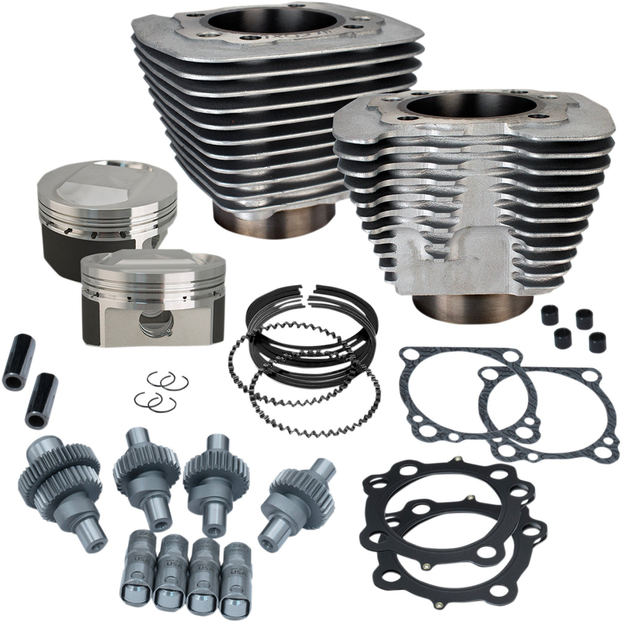 S&S CYCLE 0903-1303 910-0702 Hooligan Engine Performance Kit - Hooligan Engine Performance Kit -1250cc - Silver