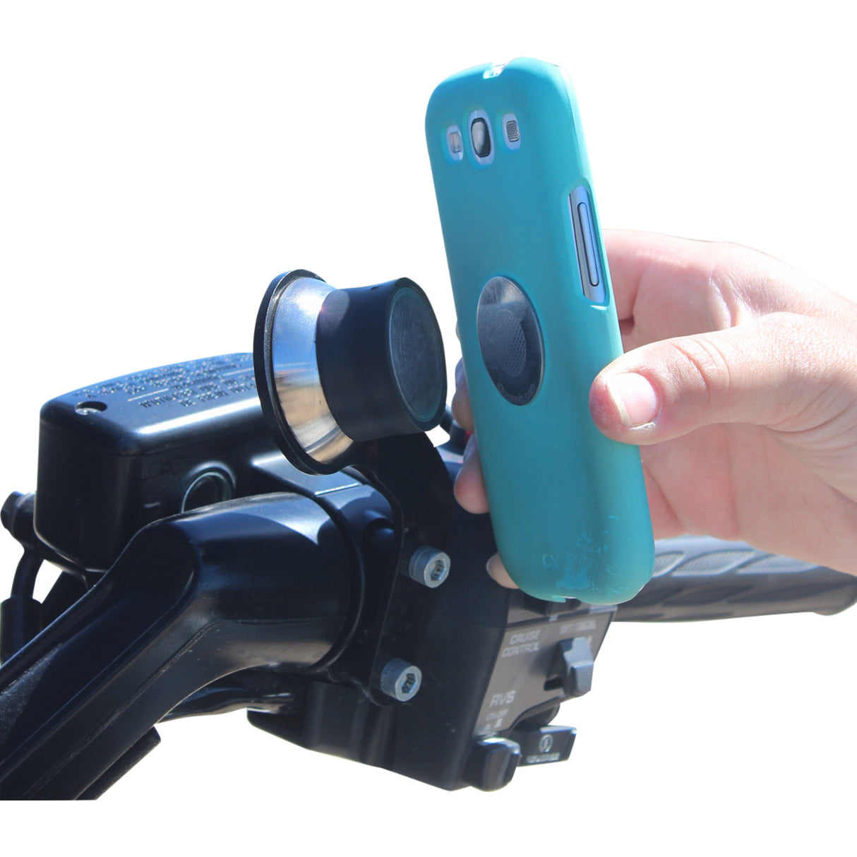 KLOCK WERKS 0636-0097 KWD-06-0388 iOmounts™ Device Mount Handlebar Mount - iOmount™ - Left - GL1500 - Black