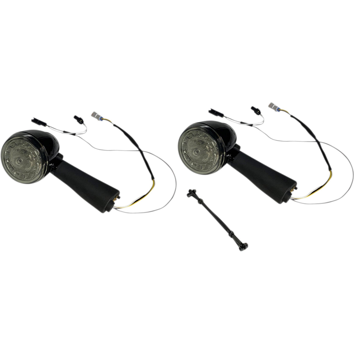 CUSTOM DYNAMICS 2020-1912 PB-SCOUT-RR-BS ProBEAM® Red Ring Turn Signal LEDs Rear LED Turn Signal Ringz - Smoke - Scout