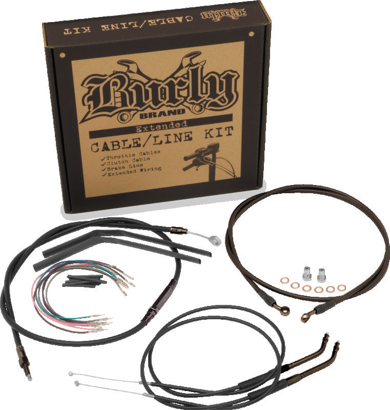 Burly Brand Control Kit 12in T-Bar - B30-1212 For Harley Dyna Wide Glide 2012-2017
