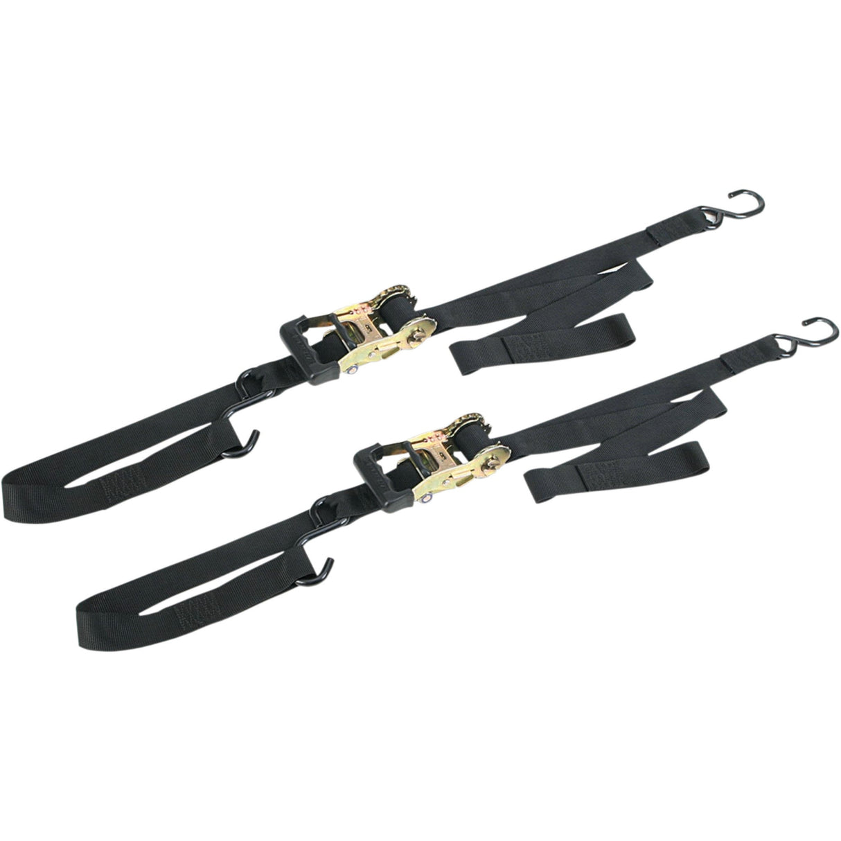 ANCRA 3920-0203 49970-102 Integra Big Bike Gradual-Release 1-1/2" Ratchet Tie-Downs Integra Big Bike Tie-Down - Gradual Rising - Black