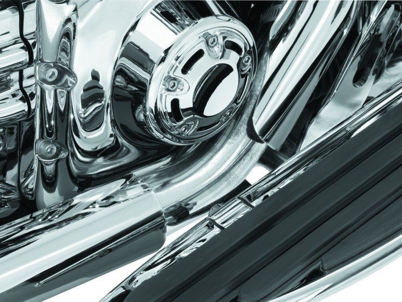 Kuryakyn Bridge The Gap Heat Shield Chrome - 9196 For Harley Touring 1993-2008