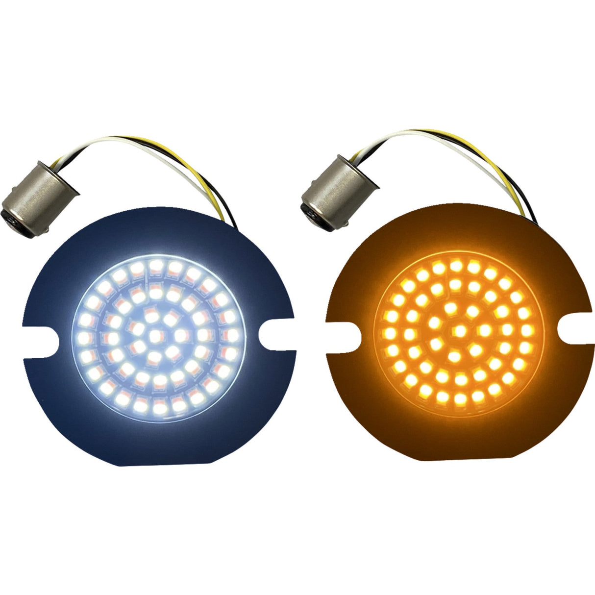 Custom Dynamics Genesis® 4 Amber White LED Turn Signal Inserts - GEN-4-AW-1157T For Harley Touring 1989-2023
