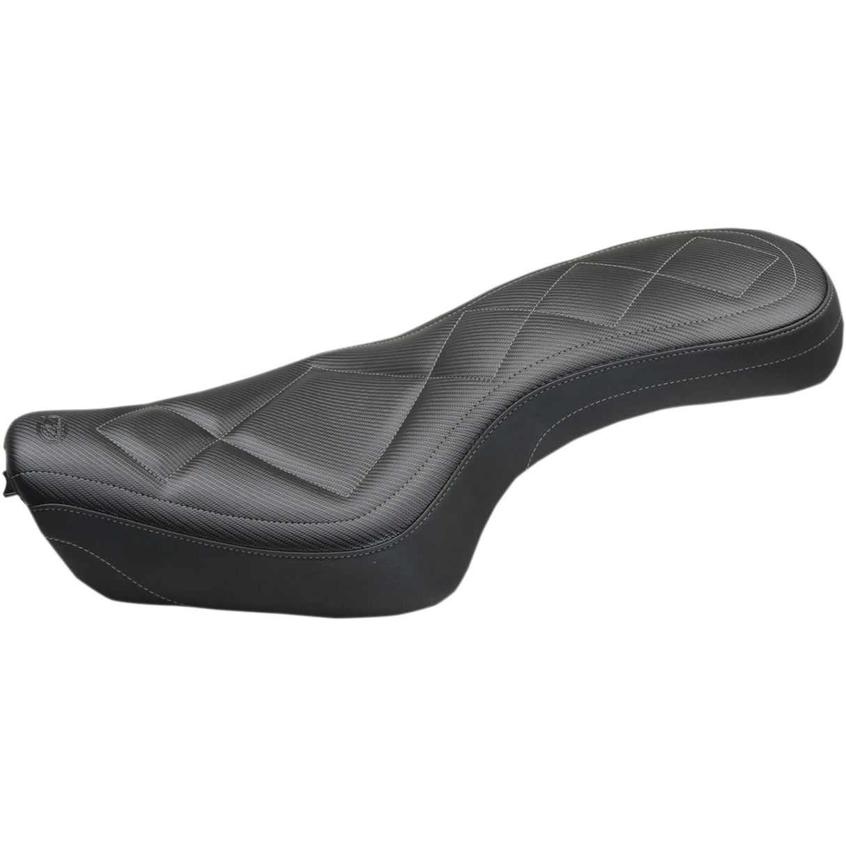 Mustang Super Tripper™ Seat Carbon - 75238 For Harley Sportster 2010-2021