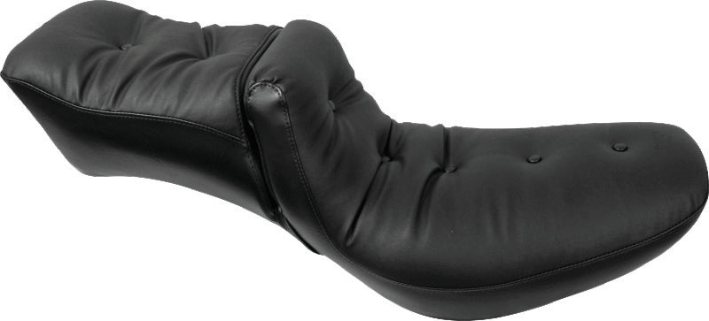 Mustang Motorcycle Early FLH Touring Tank Bib Black - 93111 For Harley Electra Glide / Wide / Softail 1980-1999