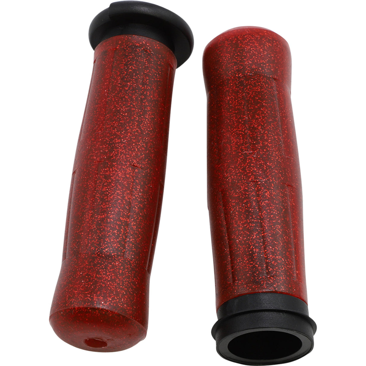 AVON GRIPS 0630-2801 OLD-69-SRED-FLY Old School Rubber Grips Grips - Old School - Throttle-By-Wire - Sparkling Red