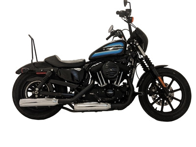 Tab Performance 151-1290-C3-Z 14-Up Harley Davidson Sportster XL Chrome Tip Slip On Muffler Compatible Exhaust Pipes-Zombie Baffles (Loud)-3.5 Inch Chrome Billet Aluminum Slash Cut End Cap-Sportster