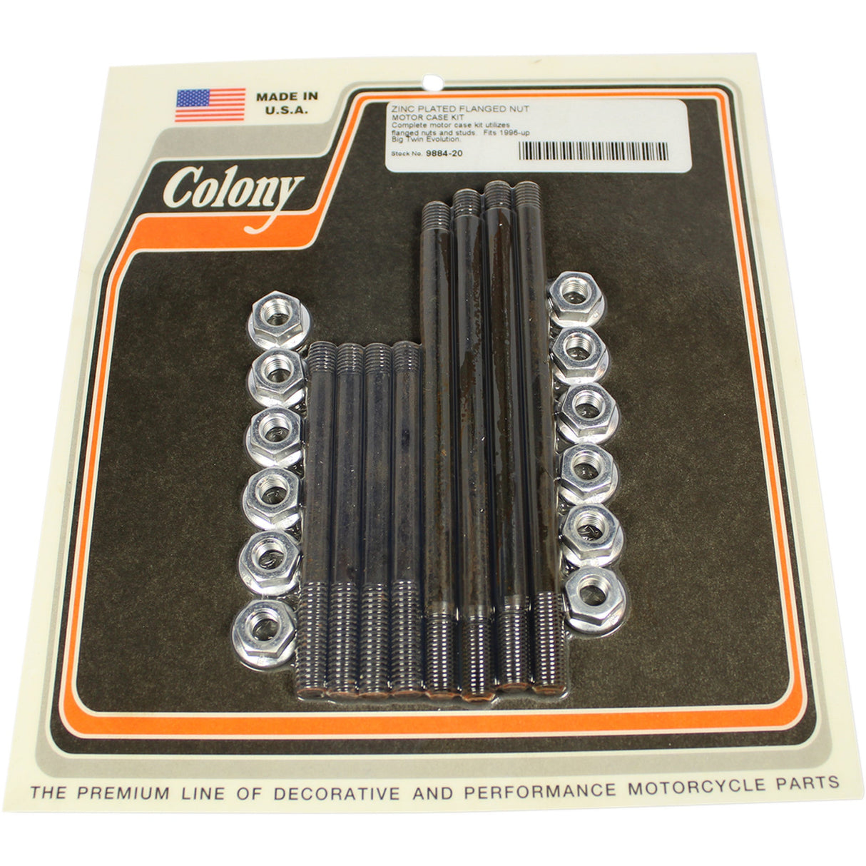 COLONY 2401-1076 9884-20 Motor Case Hardware Kit Bolt Kit - Motor Case - Big Twin/Evolution