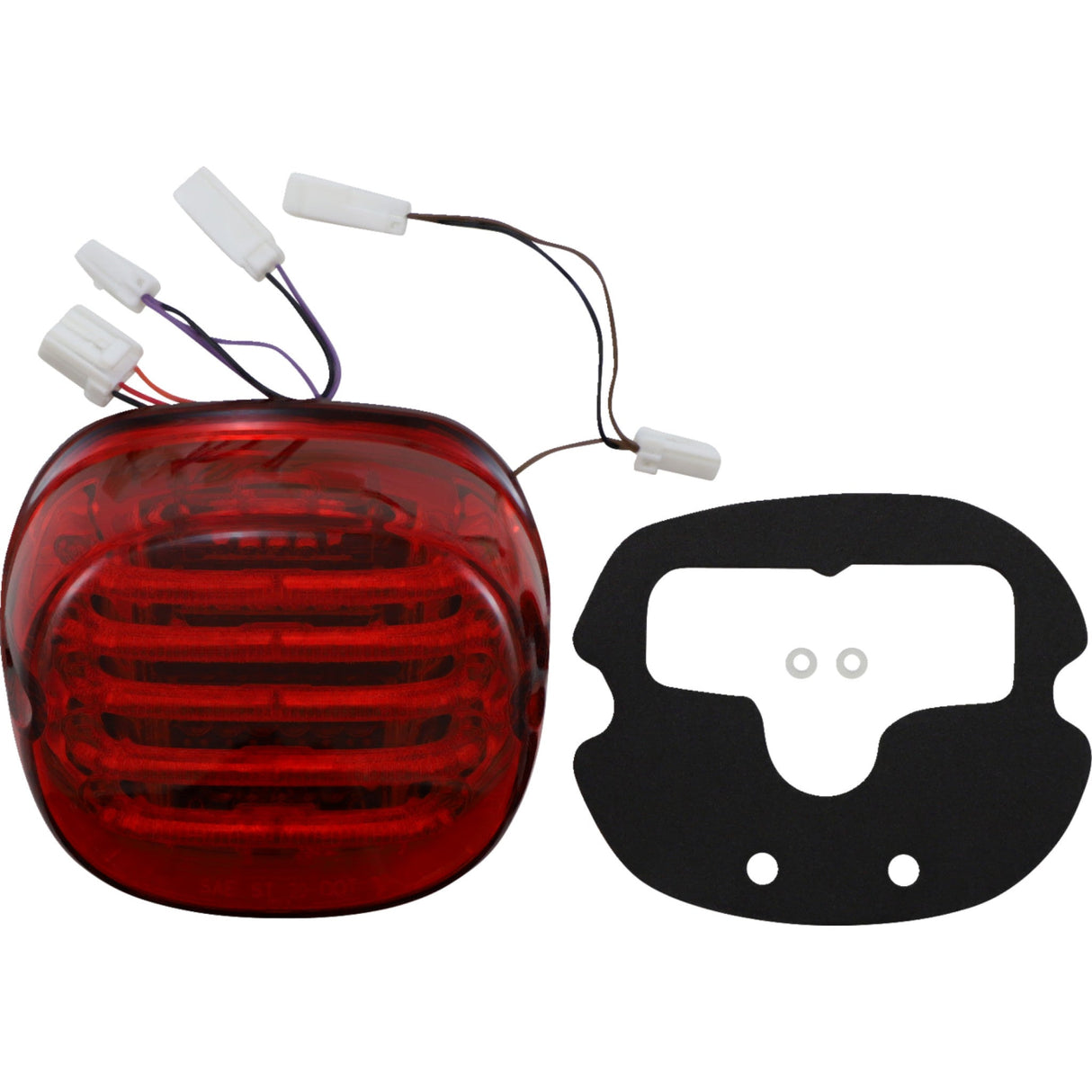 Custom Dynamics ProBEAM® Integrated Low Profile LED Taillights With Auxiliary Turn Signals Red Lens - PB-TL-INT-NW-R For Harley Motorcycles 1999-2024