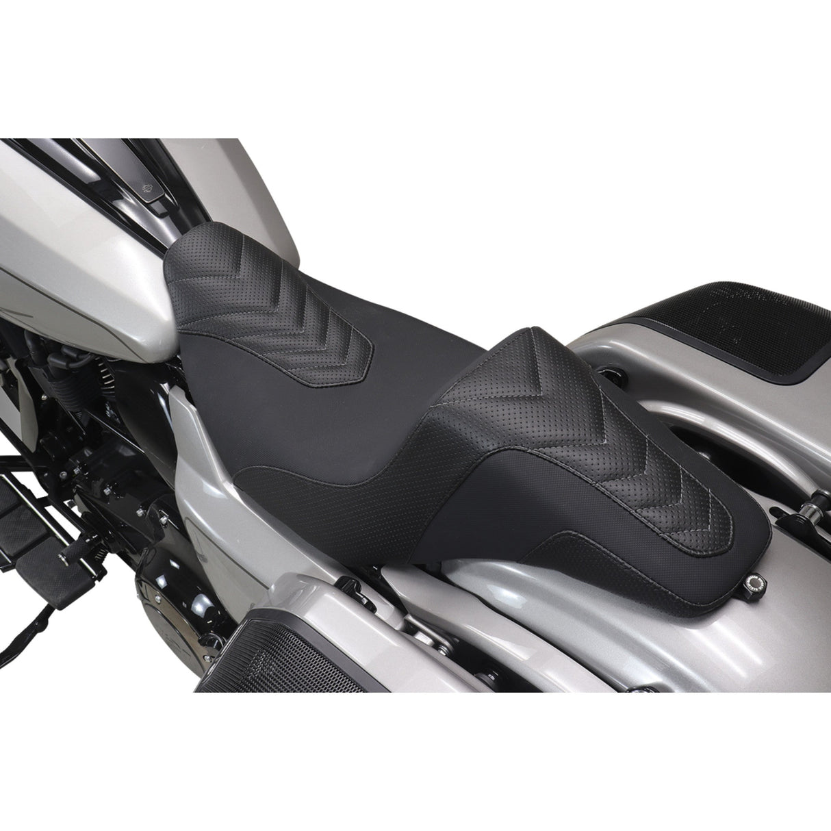 Mustang Squareback Seat - 76324GM For Harley Touring 2023-2026