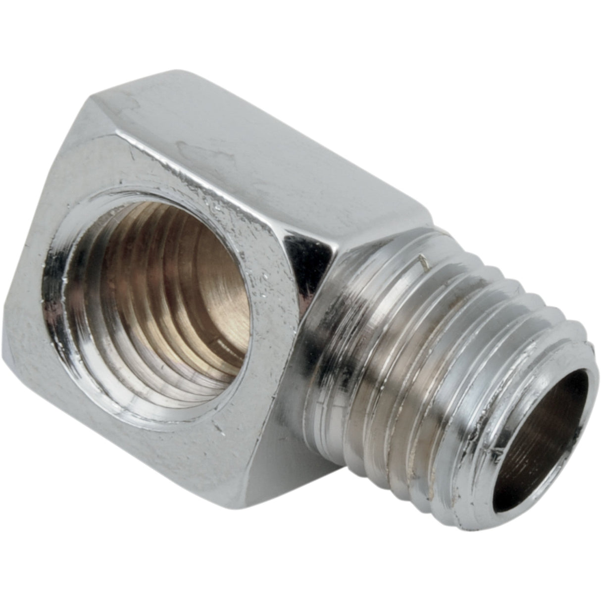 GARDNER-WESTCOTT DS-245264 7-116PSE-4 Chrome Motor Case Breather Fitting Breather Fitting - 1/4" NPT - 90 Degree