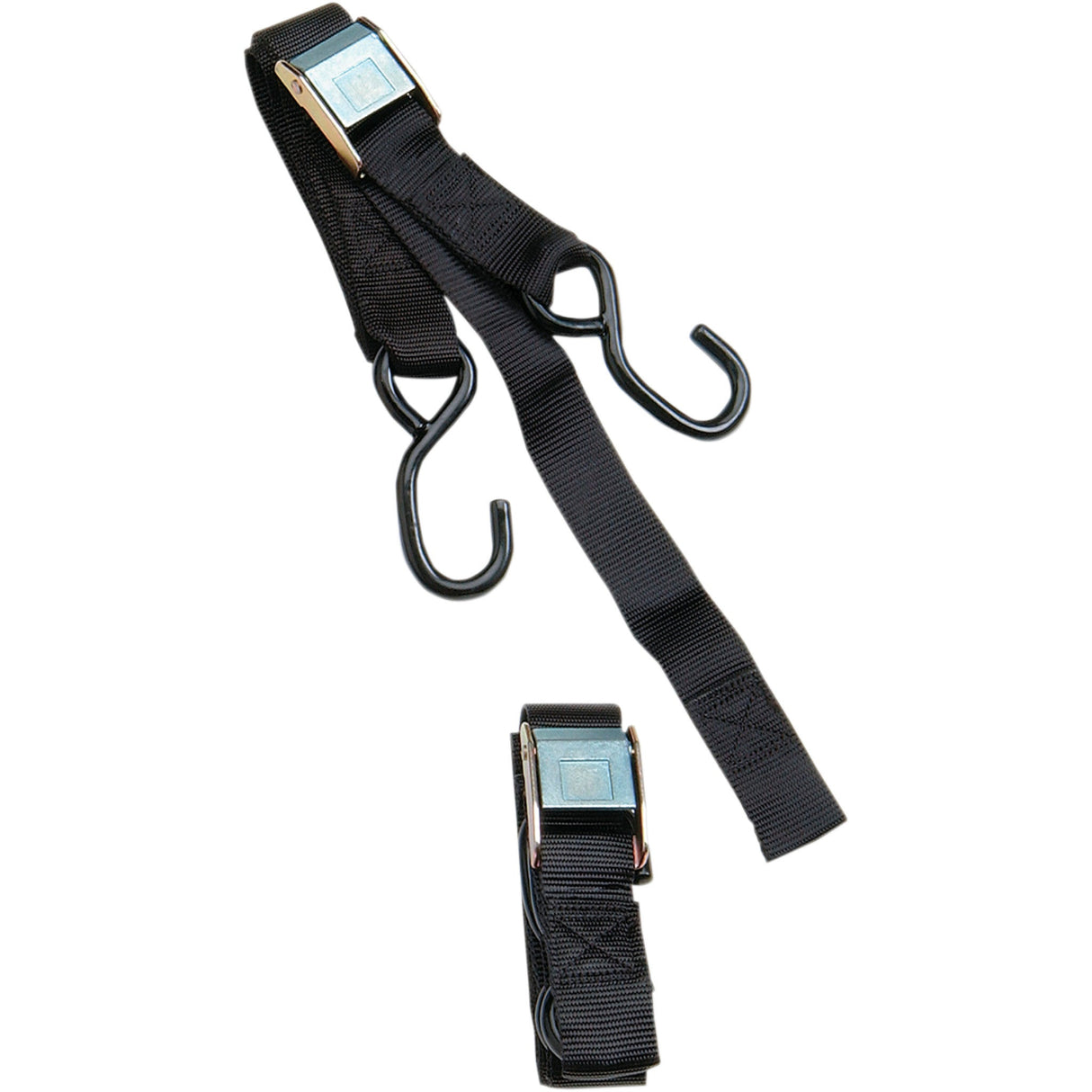 PARTS UNLIMITED 3920-0071 1" Heavy-Duty Cam Buckle Tie-Downs with Built-In Assist Cam Buckle Tie-Down - 1" x 5-1/2' - Black