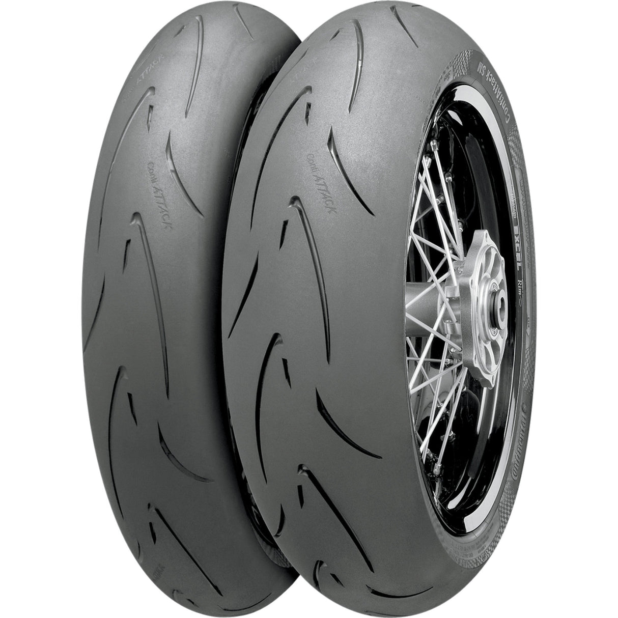 CONTINENTAL 0301-0355 02440060000 ContiSportAttack 2 Tire Tire - ContiSportAttack 2 - Front - 120/70ZR17 - (58W)