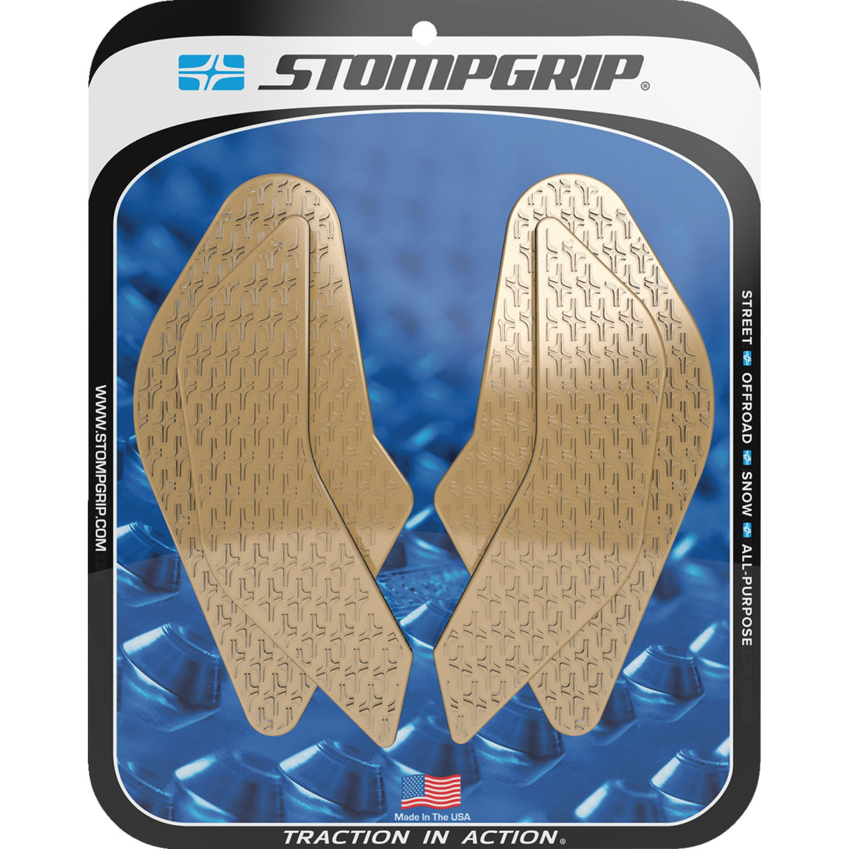 STOMPGRIP 4320-2820 55-14-0210C Icon Profile Traction Pad Tank Grips Traction Pad Tank Grips - Icon - Clear - GSX-8R/S