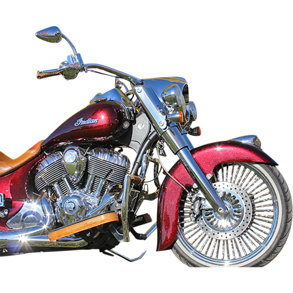 KLOCK WERKS 1402-0382 KWF-04-0400 Front Fender for Indian Chief Springfield Roadmaster Front Fender - Steel - Indian/Chief - 16"-19"