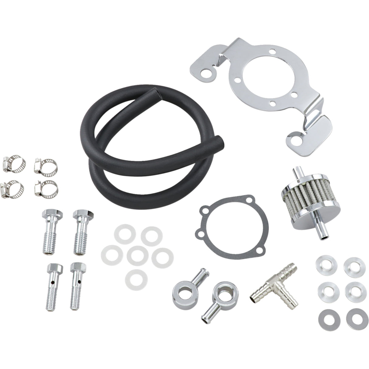 DRAG SPECIALTIES DS-289082 Crankcase Breather with Support Bracket Kit big twin