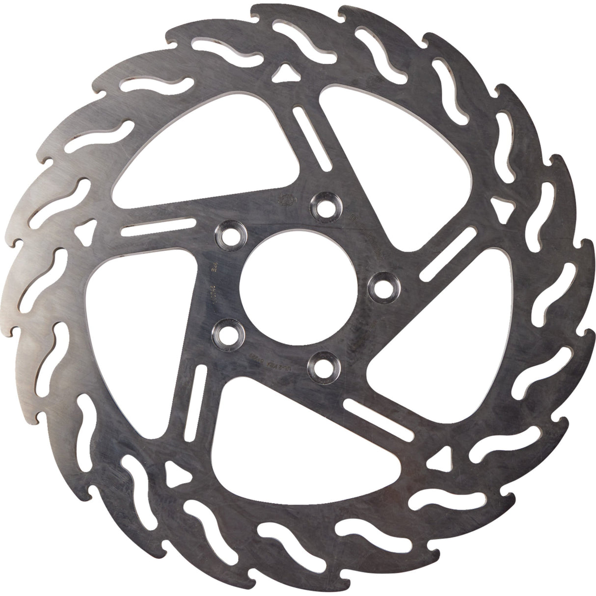 Moto-Master Flame Fixed Brake Rotor Front Right Flame - 110745-PU For Harley Motorcycles 2000-2007