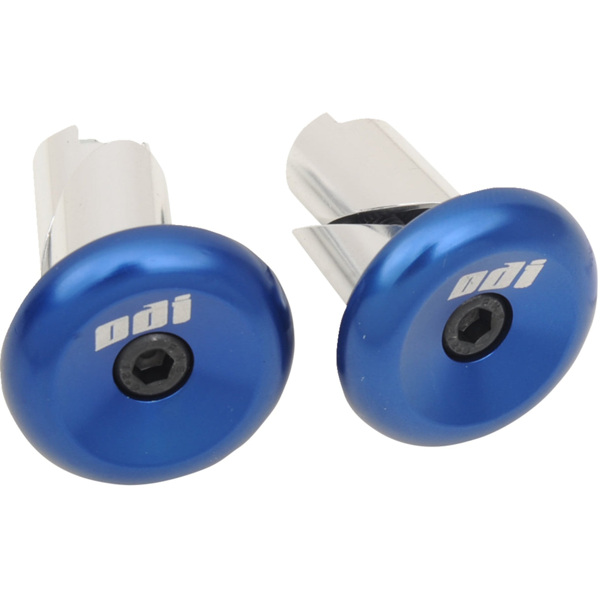 ODI 0634-0301 F71APU Aluminum Handlebar End Plug Bar End - Aluminum - Blue