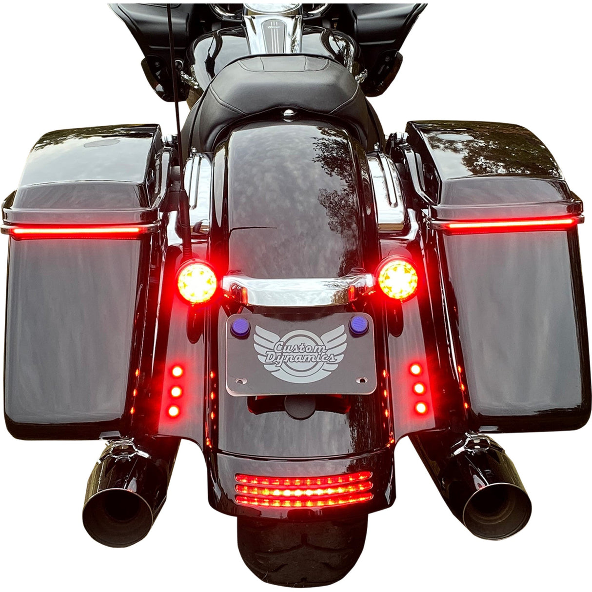 CUSTOM DYNAMICS 2040-2839 CD-BOLT-R2-P LED Boltz Lights LED Lights - Red - Polished