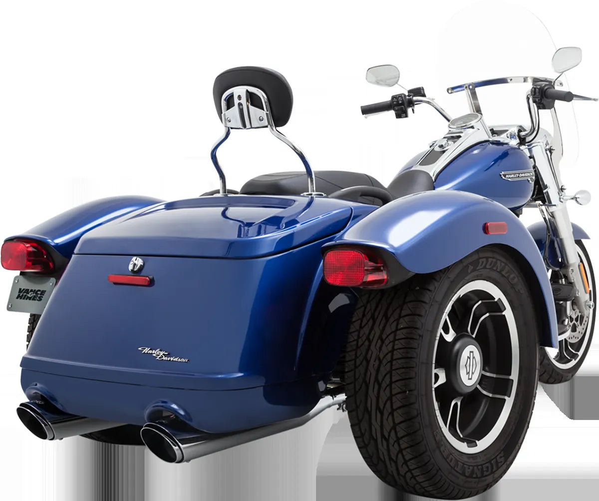 Twin Slash Slip-On Mufflers - Chrome