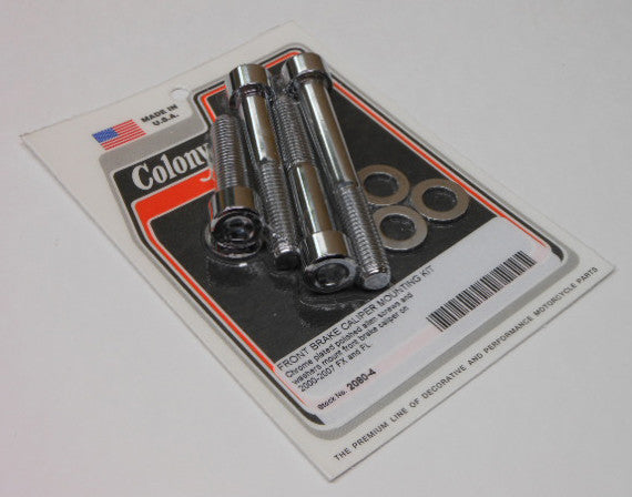 Colony Machine 830-1132 2080-4 FRONT CALIPER MOUNT KIT XL/FXD/FLST 00-07