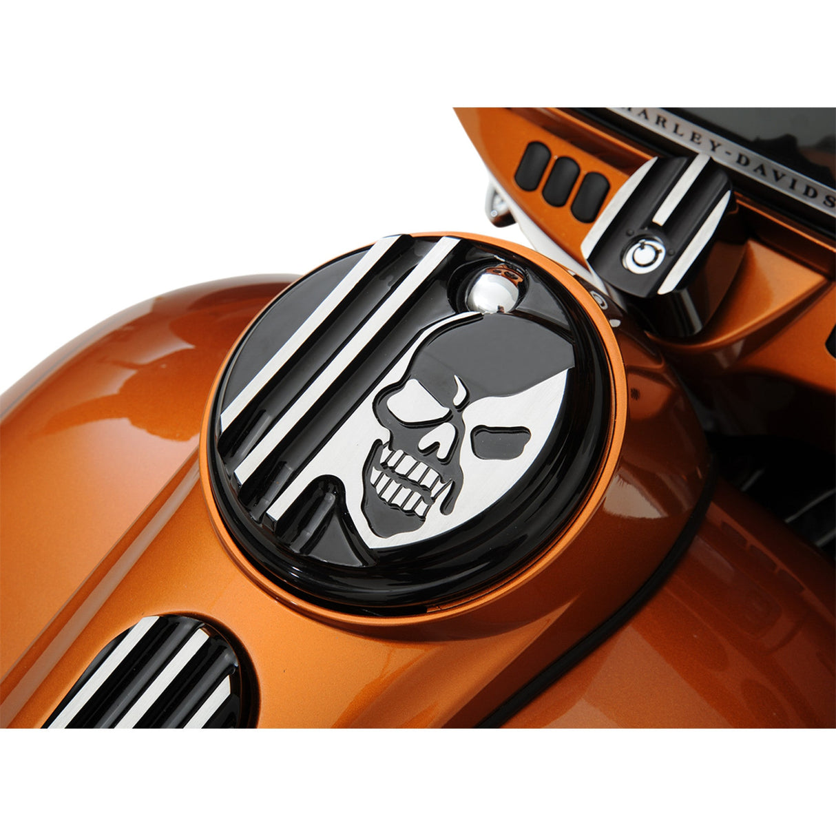 COVINGTONS 0703-0401 C1129-B Fuel Door — Machine Head - Gloss Black