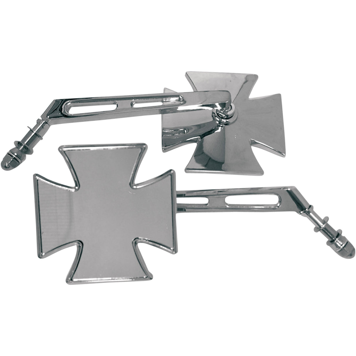 EMGO 0640-0075 20-34862A Die-Cast Custom Mirror — Split Cross Mirror - Left