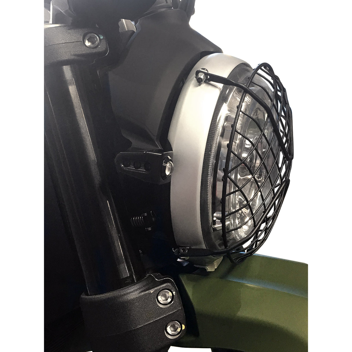 JOKER MACHINE 2020-1424 05-206-RB Single Rat Eye LED Turn Signals - Side-mount LED Turn Signals - Black/Red