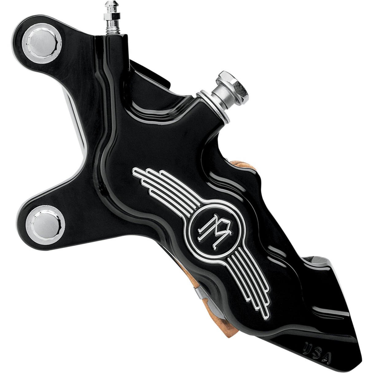 Performance Machine Brake Caliper Kit - 0051-2909-BM For Harley Motorcycles 1984-2000