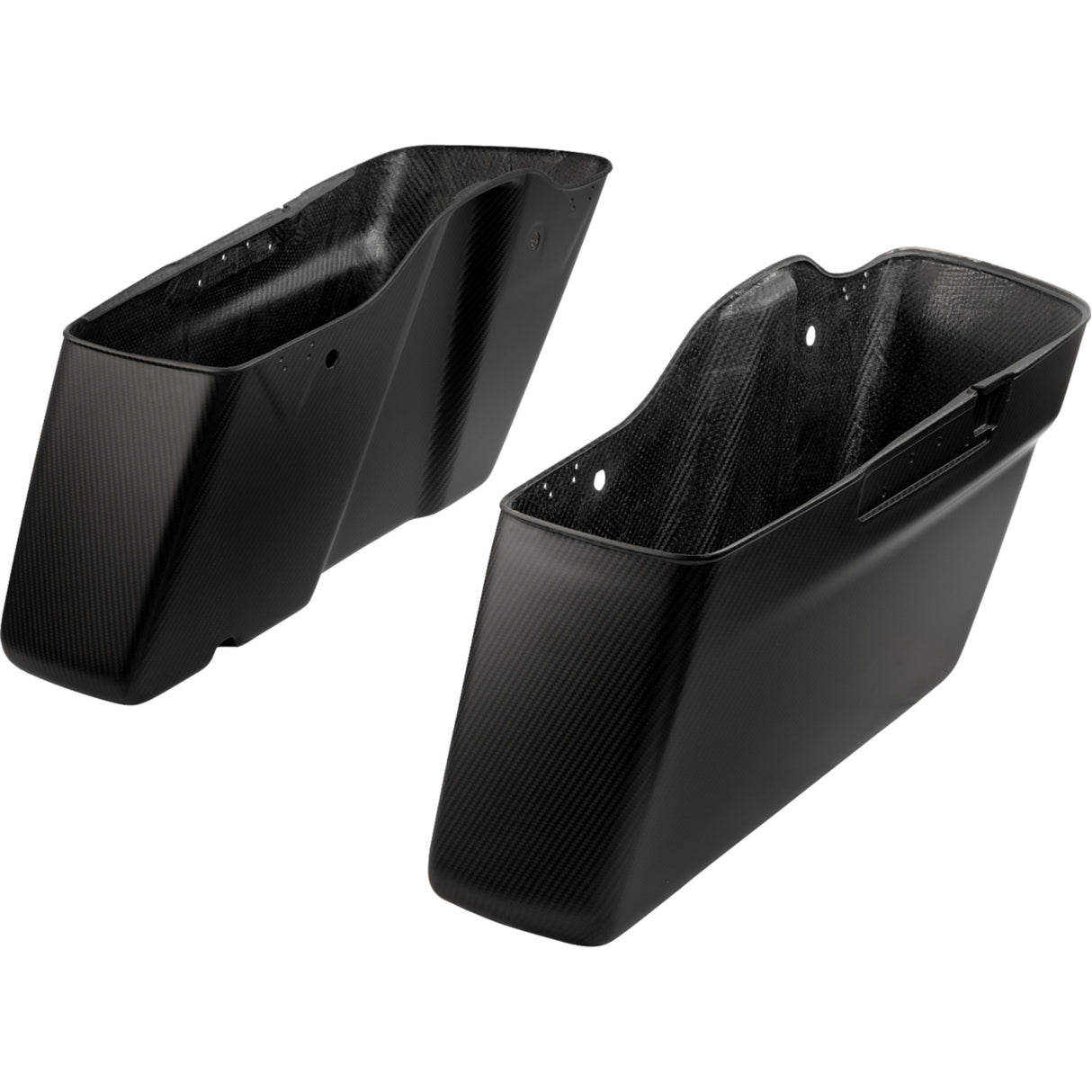 Slyfox Saddlebag Bottoms Carbon Matte - 1020-SBTC-M For Harley Touring 2014-2023