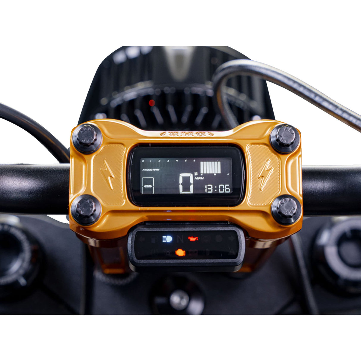 Koso North America D2 Gauge - BA080010 For Harley Motorcycles 2004-2013