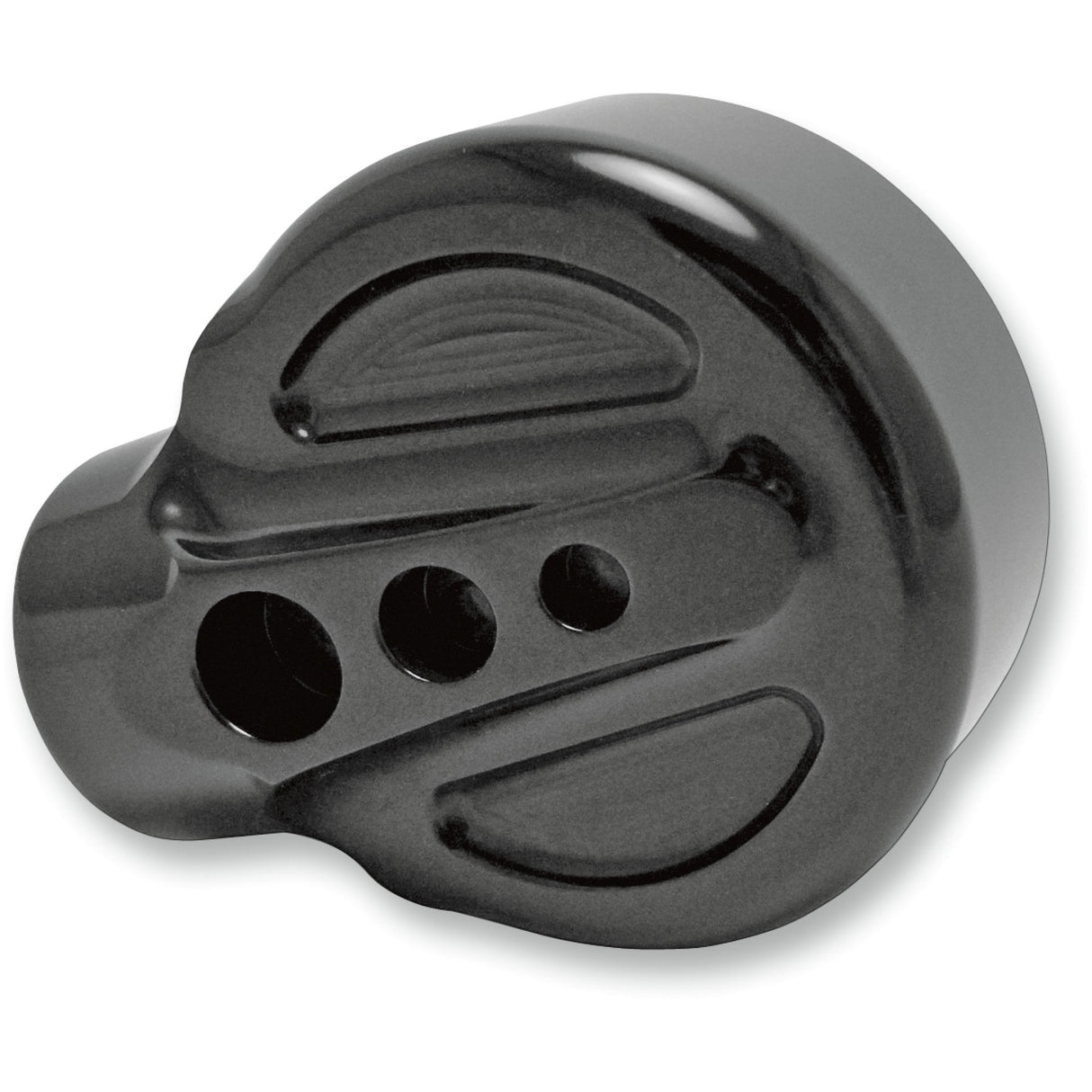 Joker Machine Concealed Bar End Mirror Concealed Side View Round 2 Tech Black Each - 09-327B
