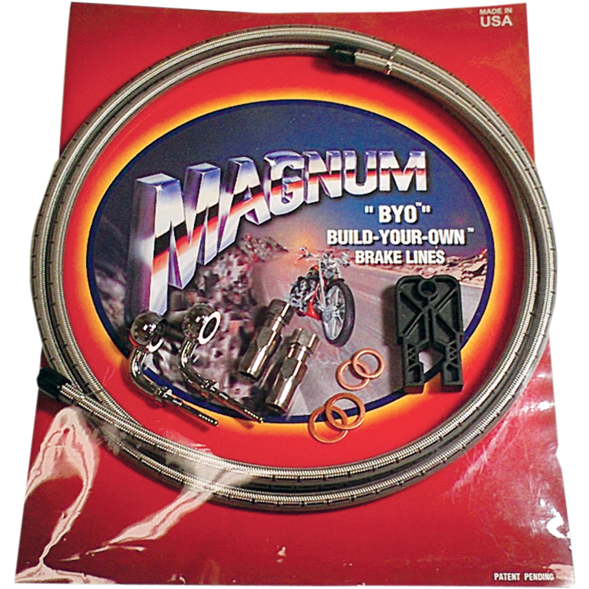 MAGNUM SHIELDING 1741-3199 396700A BYO® Build-Your-Own® Brake Line Kit - Single Disc - 7/16"-Straight - 6' - Stainless Steel