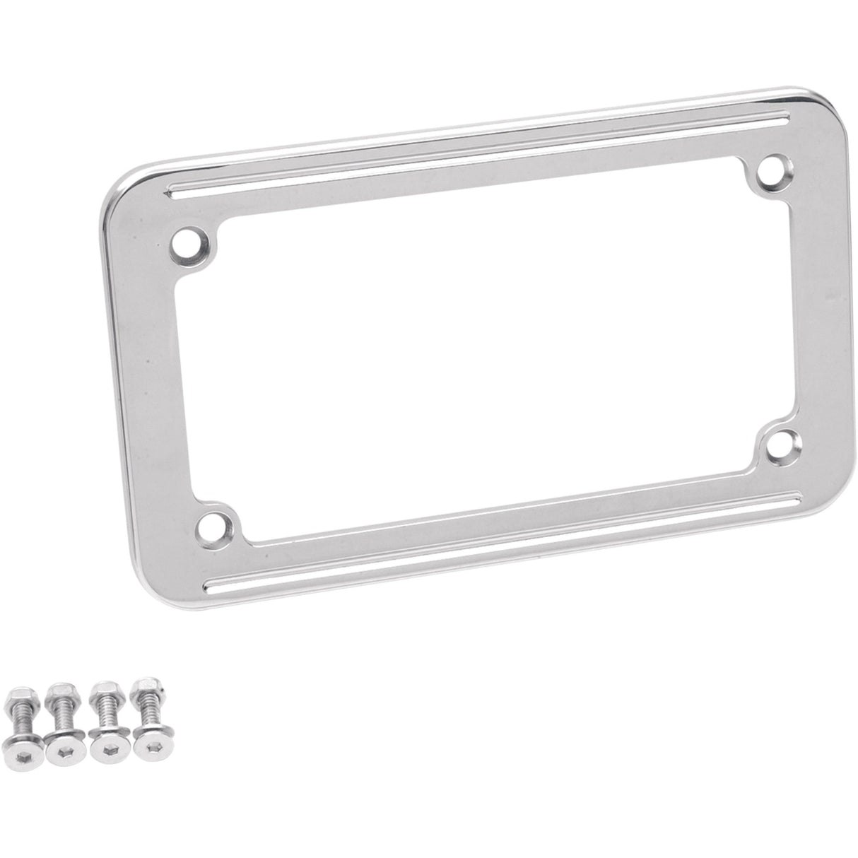 DRAG SPECIALTIES 2030-0214 Chrome License Plate Frame License Plate Frame - Chrome