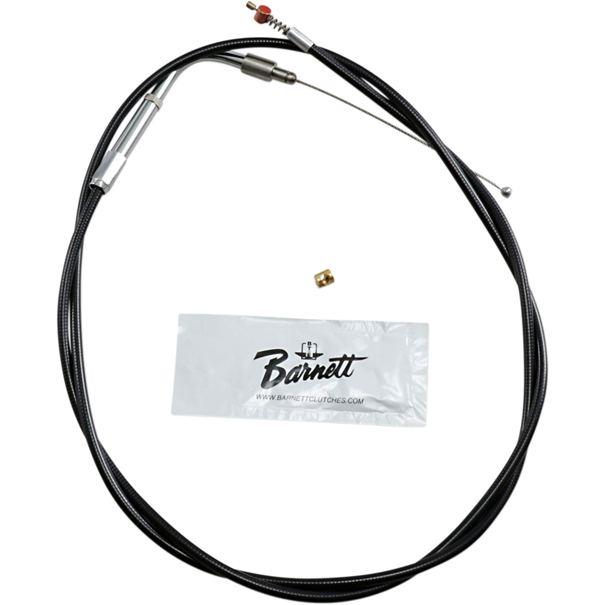 Barnett Black Vinyl Throttle Idle Cable +6" Size 45" Length - 101-30-40016-06 For Harley Touring 2002-2006