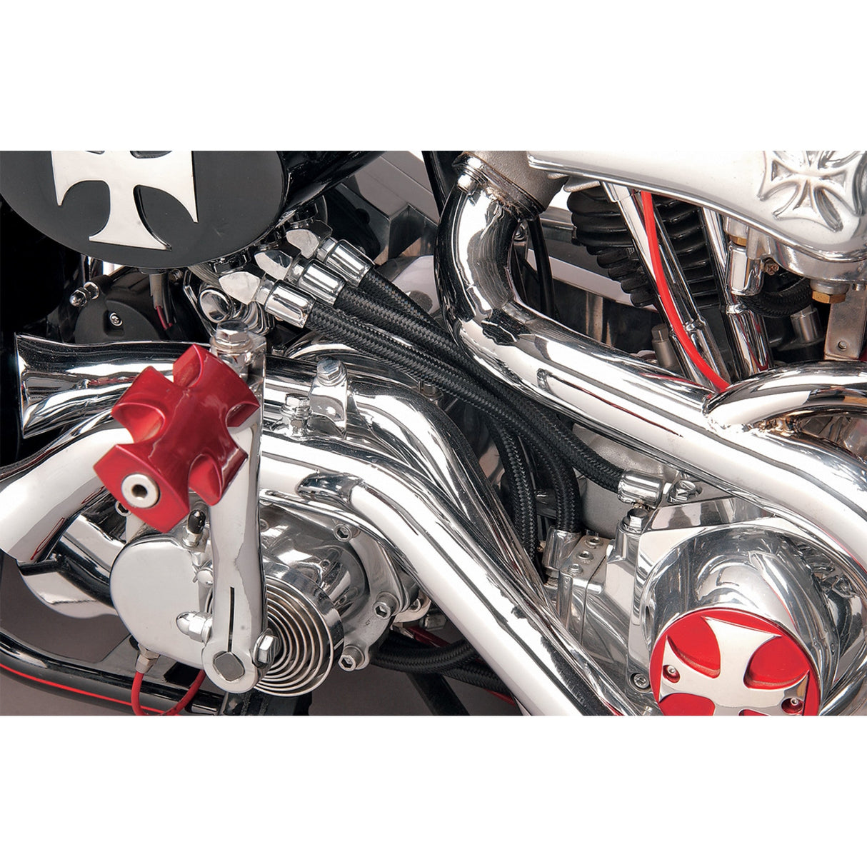 DRAG SPECIALTIES Black Braided Hose