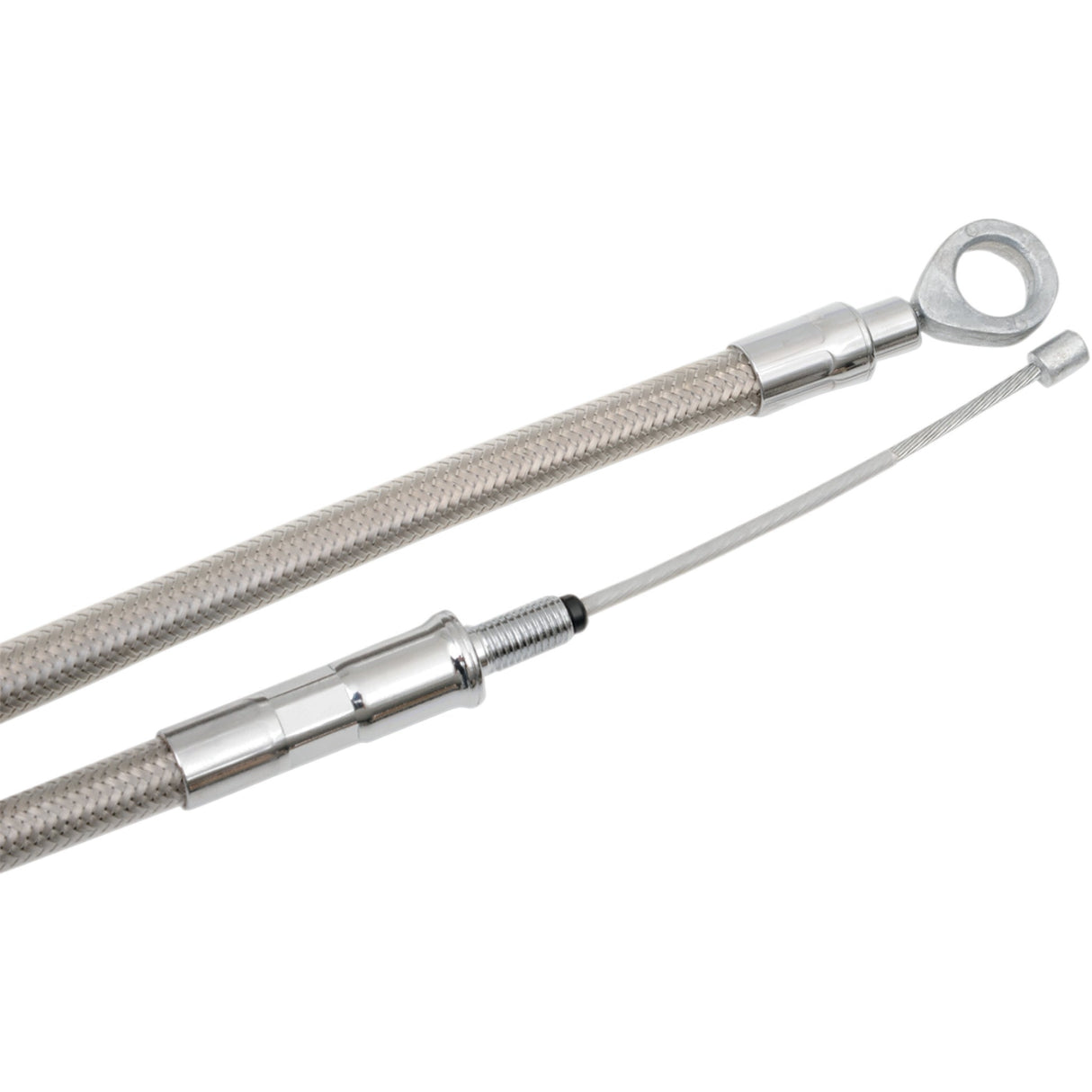 DRAG SPECIALTIES 0652-1482 High-Efficiency Braided Stainless Steel Clutch Cable