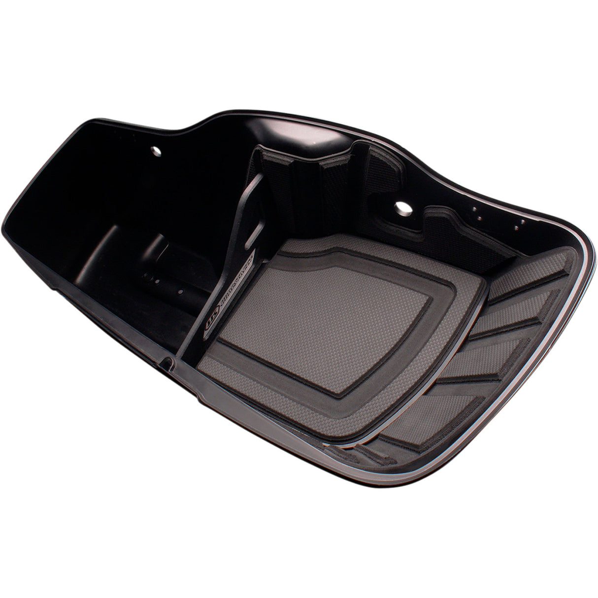 HARDSTREET 3501-1812 1024-SBSH-HD-BB Saddlebag Shelf Set Shelf Set - Charcoal - '05-'13 FL