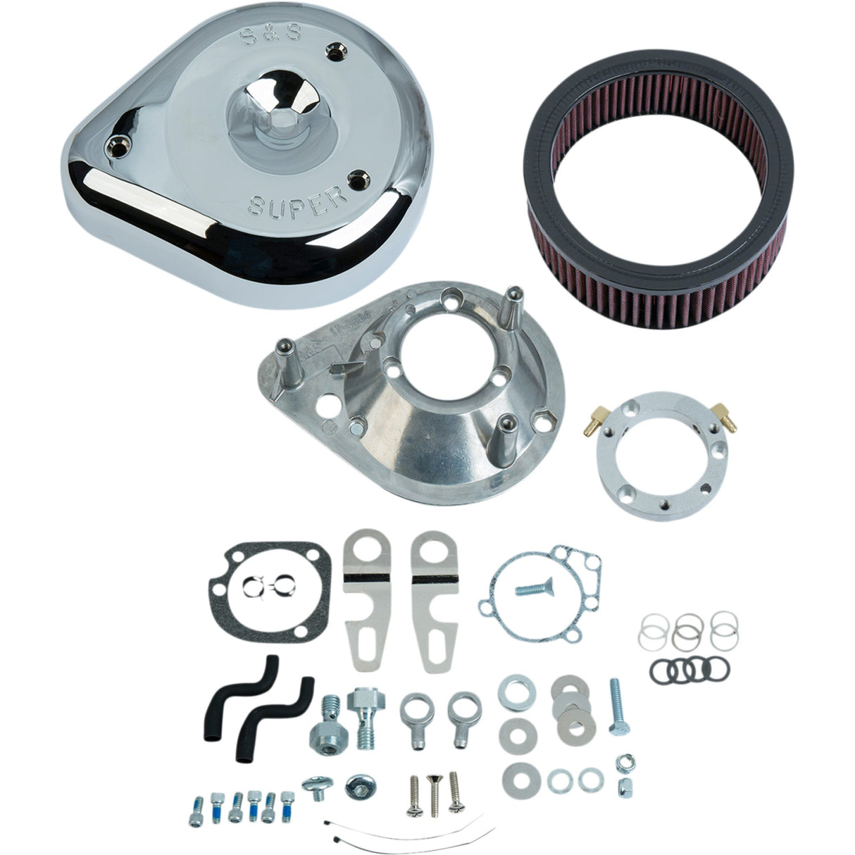 S&S CYCLE 1010-2754 170-0306E Teardrop Air Cleaner - Chrome